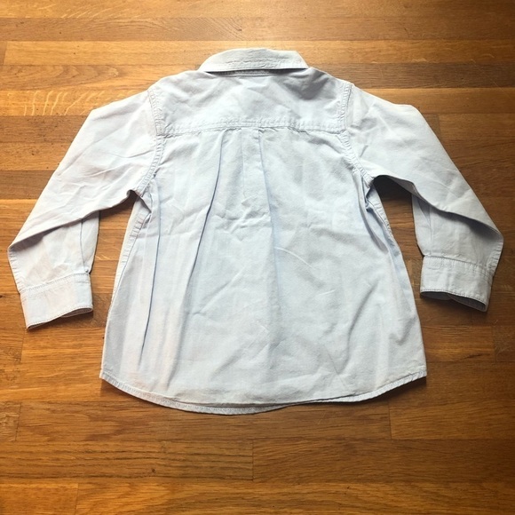Toddler Blue Button Down Shirt - Picture 2 of 5